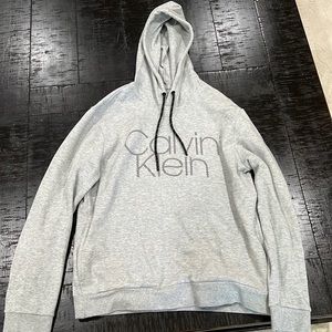 Gray Calvin Klein hoodie